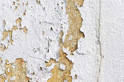 Farbe Blättert Von Putz Ab
